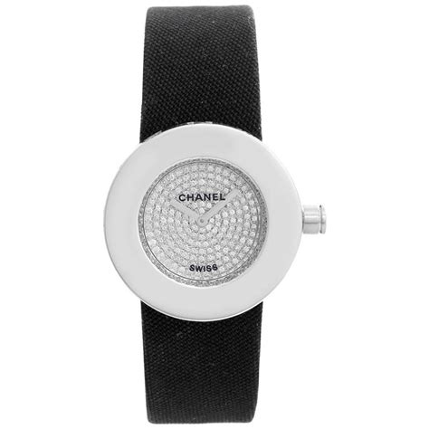 chanel la ronde|Chanel La Ronde 18 Karat White Gold Diamond Watch .